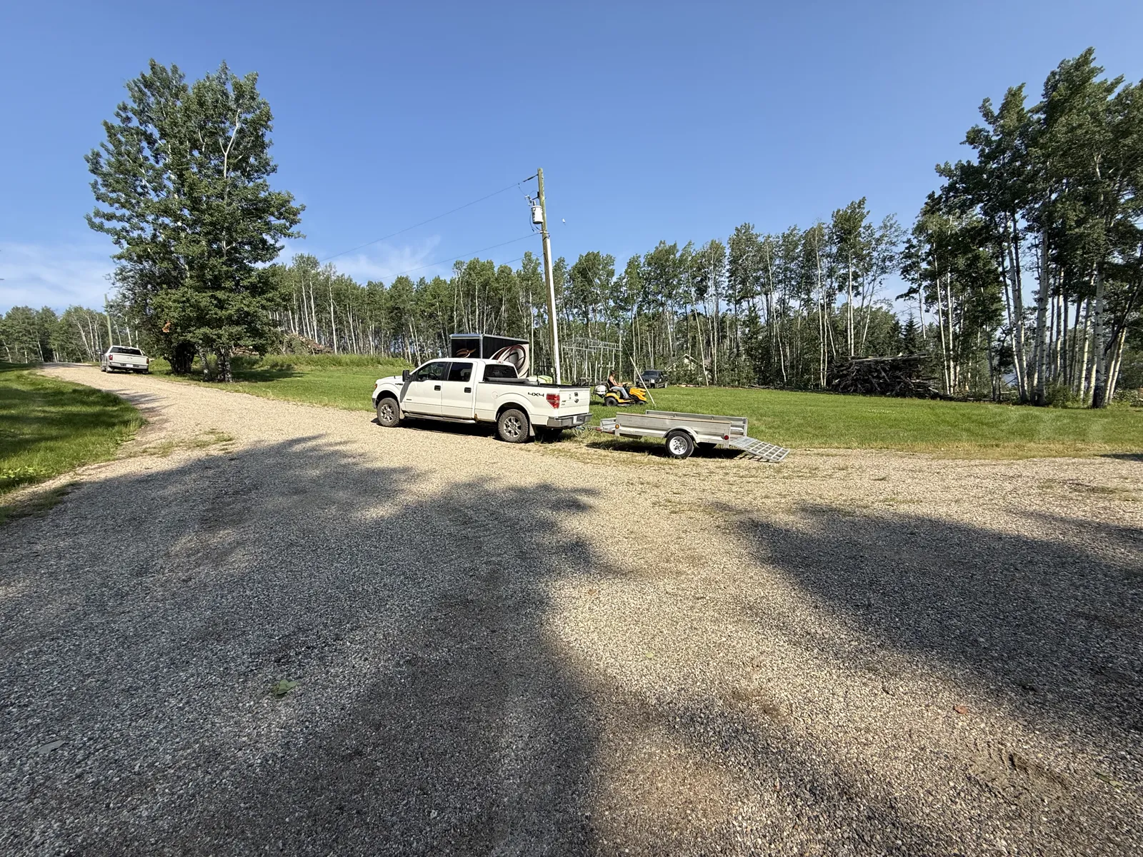 The ALC truck and trailer on a driveway